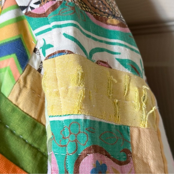 HANDMADE One-of-a-Kind Artisanal Open Front Quilt Coat - Size Large - Picture 9 of 10